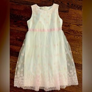 NWT! Il Pinco Pallino White/Pink Tulle Made in Italy Dress (10-12 YRS)